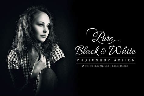 Pure Black And White Photoshop Add Ons Creative Market