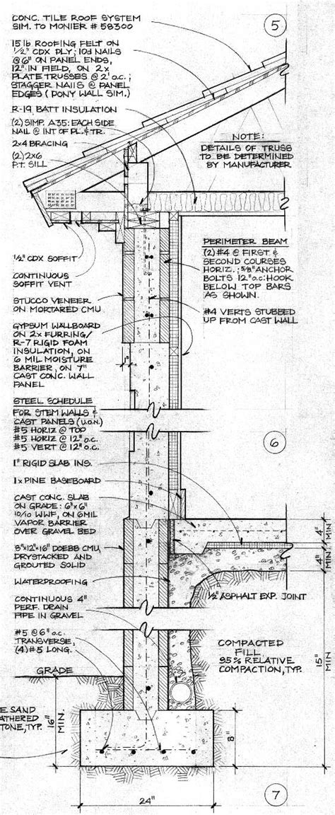 Full Detail Wall Section Construction Details Architecture