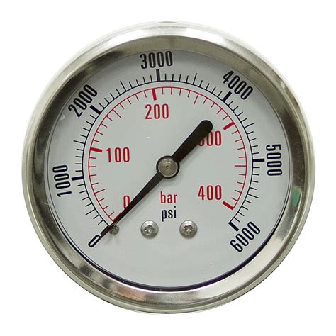 6000 Psi 25 Lf Bm Pressure Gauge Pressure And Vacuum Gauges