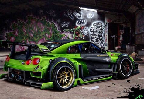 What do you think about the price? Nissan GT-R Green Widebody | Nissan gtr, Nissan skyline ...