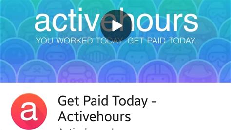 Connect directly to your bank account to borrow money fast. Active Hours (now Earnin) payday advance app - YouTube