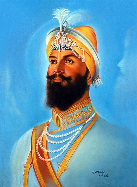 Guru gobind singh ji tenth guru of the sikhs a divine messenger, a warrior, a poet see more of guru gobind singh sahib ji on facebook. Sh.guru Gobind Singh Ji Painting by Gurdeep Sharma