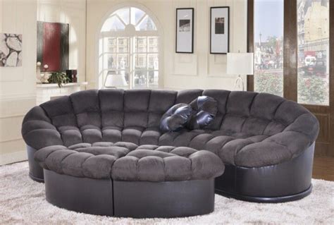Ships free orders over $39. Charcoal gray tufted couch with ottoman | Microfiber sofa ...