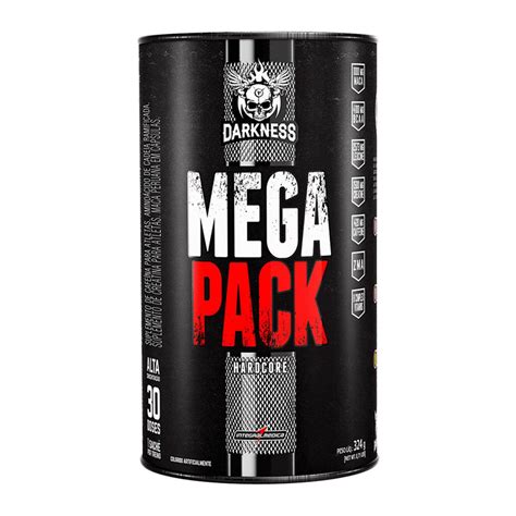 mega pack 30 packs darkness integralmédica sem sabor netshoes