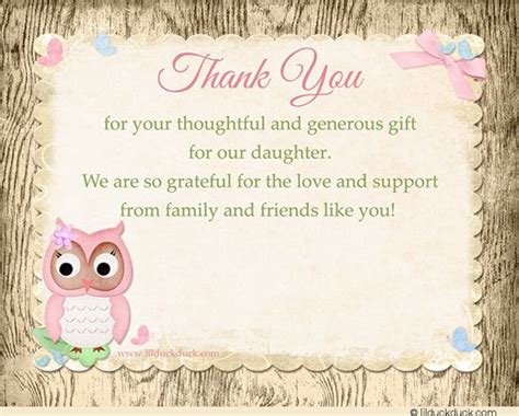 Thank you card message ideas. Baby Shower Gift Thank You Card Sayings - raystoystore.com | Baby shower thank you cards, Baby ...