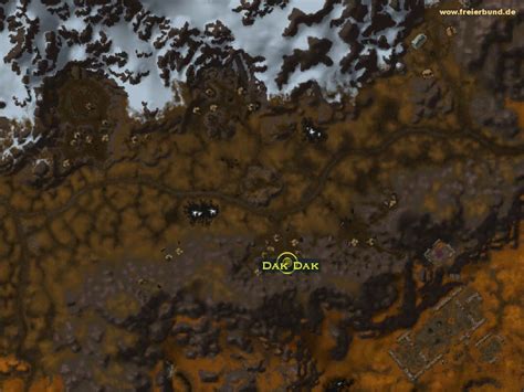 Dak Dak Monster Map And Guide Freier Bund World Of Warcraft