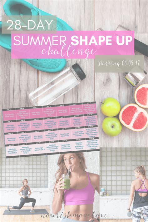 Free 30 Minute Workout Video Summer Shape Up Nourish Move Love