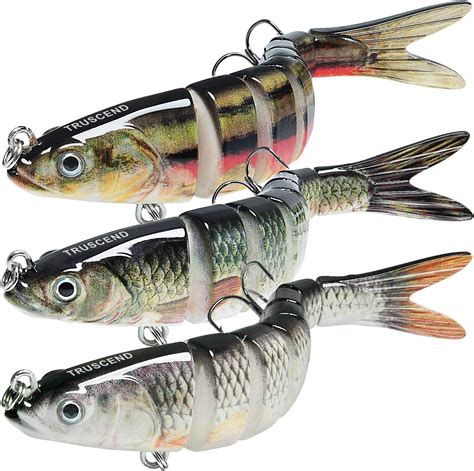 Truscend Fishing Lures For Bass 49 Multi Jointed Swimbaits Slow