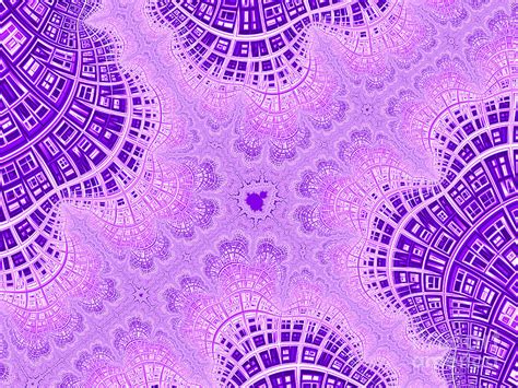 Modern Purple Fractal 23 Digital Art By Elisabeth Lucas Fine Art America