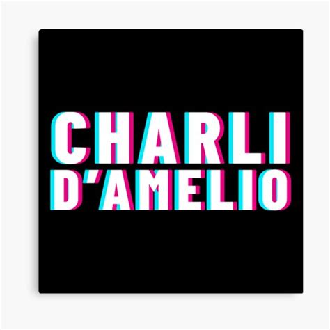 Charli Damelio Tik Tok Charli Damelio Canvas Print By Alvarofurtado