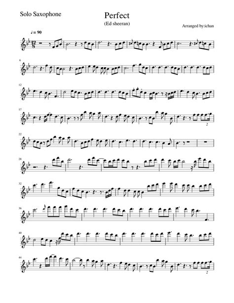Perfect Sheet Music For Saxophone Tenor Solo