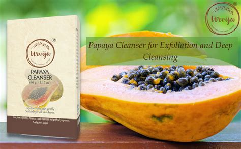 Buy Urvija Papaya Cleanser Soap Essential Oil Based Handmade Soap