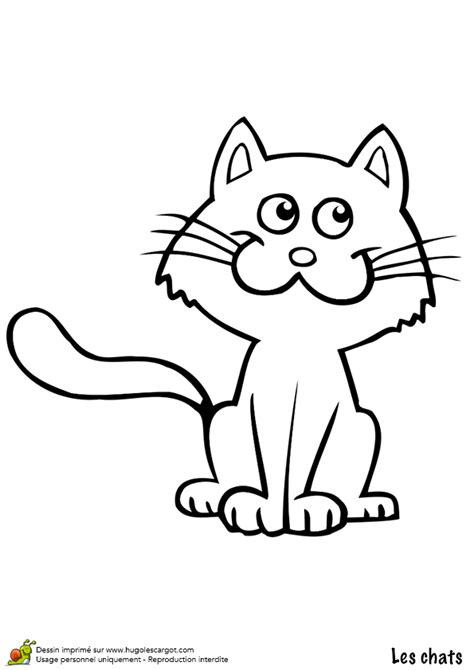 A toi de jouer ! Dessin Simple De Chat - Coloring and Drawing