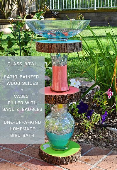 When mixed with sand and coarse aggregate it produces concrete. DecoArt Blog - DIY - Homemade Bird Bath