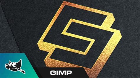Gimp Tutorial Gold Foil Logo Mockup