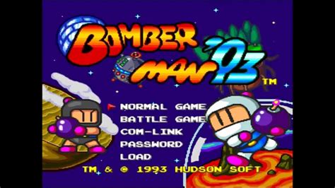Intro Bomberman 93 Turbografx 16pc Engine 1993 Jap 1992 Youtube
