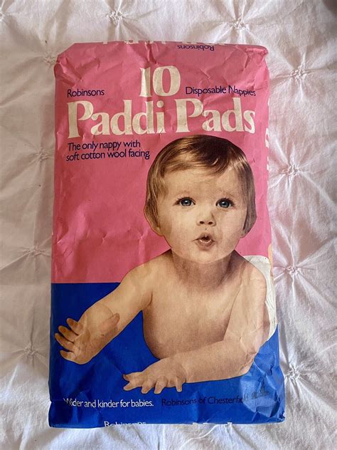Vintage Uk Nappies Diapers Paddi Pads X 4 Packs Ebay