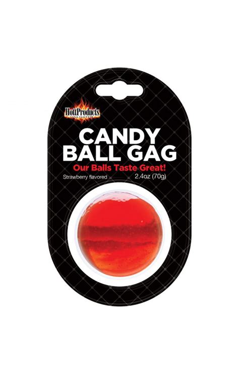 candy ball gag strawberry 2 4 oz htp3256