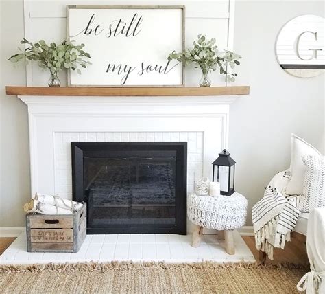 Every year, our fireplace looked just a little bit different. Image result for white wood mantel with reclaimed wood ...