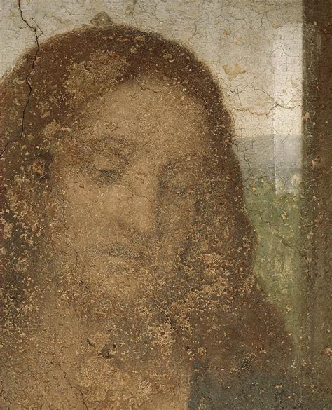 Jesus Head Detail From Leonardos Last Supper1498 After Restoration
