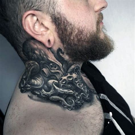 While the bicep is a highly typical spot, the neck offers more challenging surfaces and more bold design choices. Top 40 Best Neck Tattoos For Men - Manly Designs And Ideas
