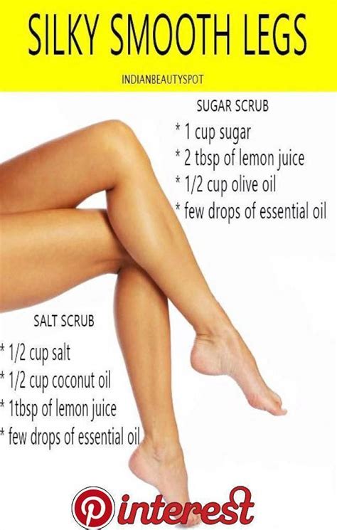 Diy Salt And Sugar Scrub For Silky Smooth Legs Exfoliation Is The Key To Silky Smooth Legs