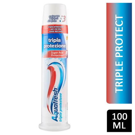 Aquafresh Toothpaste Triple Protect Pump 100ml Ops