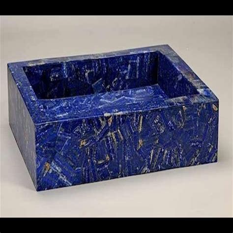Lapis Lazuli Custom Gemstone Sink 1 Piece Gemstone Countertops