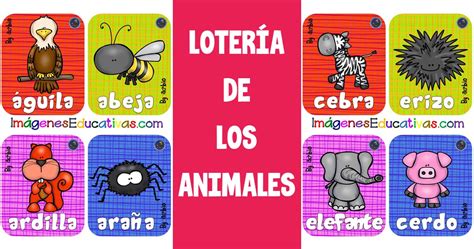 LoterÍa De Animales 3 Imagenes Educativas 44f