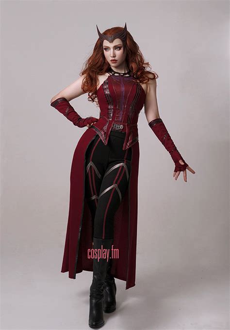 Scarlet Witch Mom Battle Damaged Edition Costume Suit Town