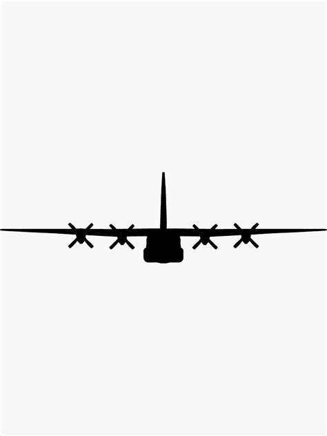 C 130 Sticker For Sale By Clear2land Redbubble