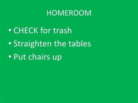 Ppt Homeroom Powerpoint Presentation Free Download Id9612194