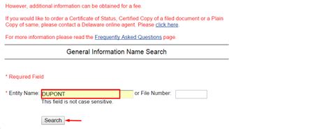 Ticker symbol of a publicly traded company. Delaware Business Entity Name Search | Step-by-Step Guide