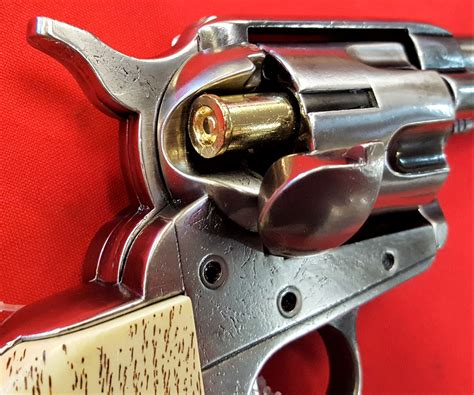 Kosler Colt 45 Western Frontier Revolver Antique White Grips And Grey