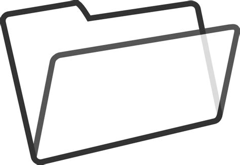 White Folder Clip Art At Vector Clip Art Online Royalty