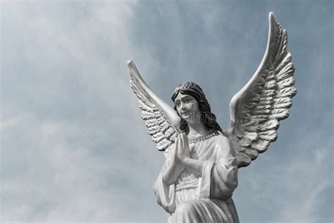 Angel Girl In Prayer Concept Of Faith And Hope Stock Photo Image Of