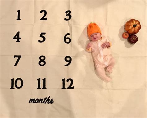 Diy Monthly Milestone Baby Blanket Baby Milestone Blanket Diy Baby