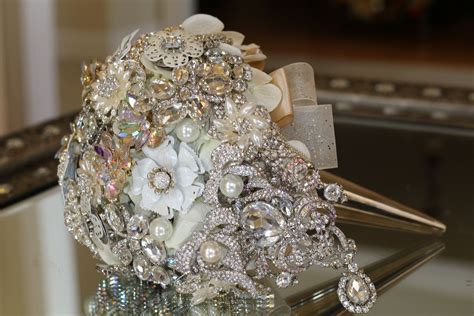 Custom Created Brooch Bouquets Jeweled Bouquets By Danielle Aspinwall