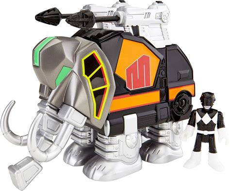 Imaginext Chj Power Black Ranger And Mastodon Zord Figure Mattel