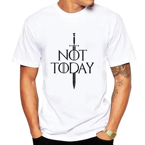 Dracarys Arya Stark Shirt Game Of Thrones Not Today Tshirt Top Tees Men