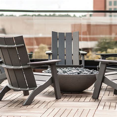 Commercial Resort Wood Adirondack Chair, Outdoor Patio Adirondack Chair