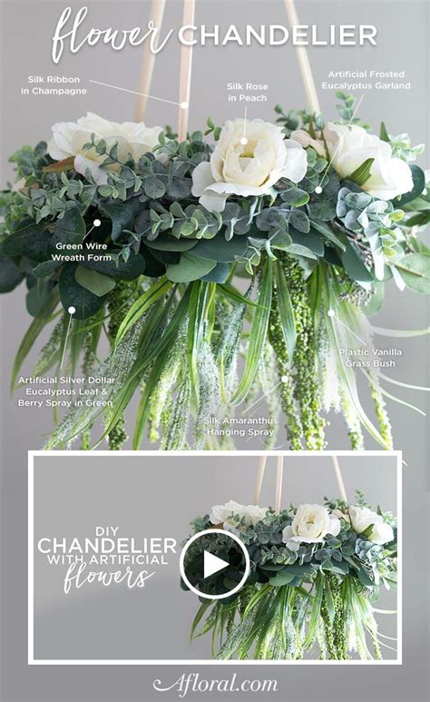 Wedding Blog Posts Flower Chandelier Hanging Flowers Diy Chandelier