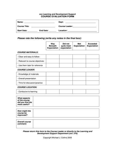 Training Evaluation Form Fill Out And Sign Online Dochub