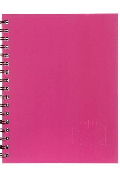 Notebook A5 Pink Hard Cover Spirax University Bookshop