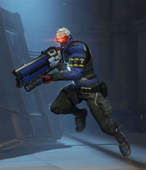 Soldier 76 Promo Characters And Art Overwatch Character Concept