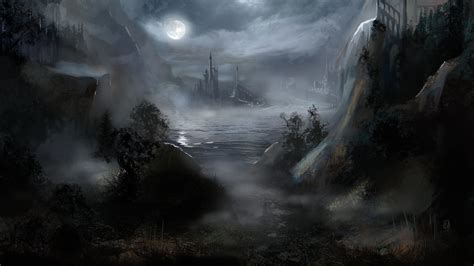 Fiction Art Castle Night Moon Water Fog Christian Publishing House Blog
