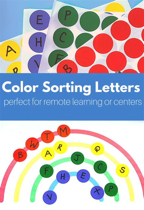 Letter Sorting Activity Great For Remote Preschool Letter Sorting