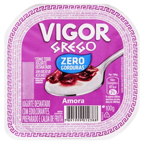 Onde Comprar Iogurte Grego Zero Gorduras Sabor Amora