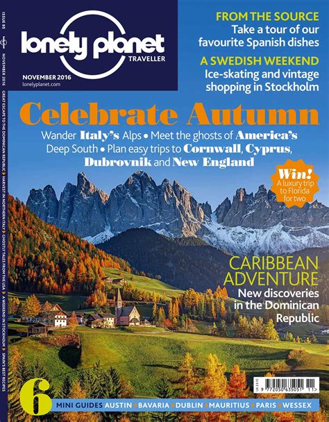 Lonely Planet Magazine November 2016 Back Issue