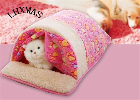 Buy Removable Pet Products Warm Soft Cat House Pet